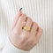 Bague 63 Bague Chevalière Ancienne Or 58 Facettes
