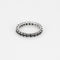 Bague 53 Alliance américaine en or blanc et saphirs 58 Facettes CAN1473X4