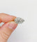 Bague 55.5 Bague Tank Art Déco or blanc, diamants et monture géométrique (circa 1920) 58 Facettes A06221