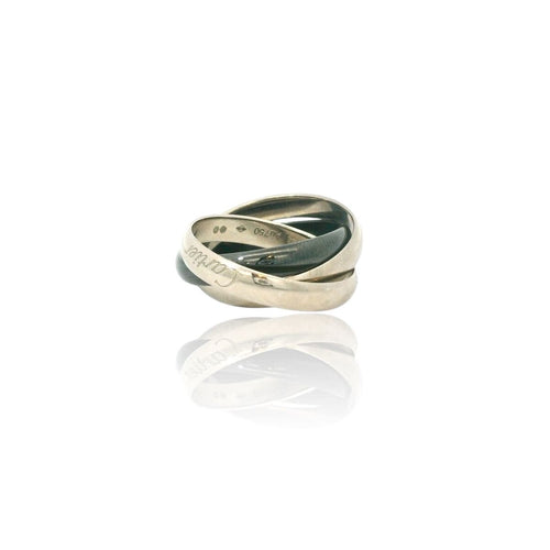 Bague 52 Bague Cartier Trinity en or blanc 58 Facettes