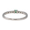 Bague 53 Bague Or blanc Emeraude, Diamant 58 Facettes 2898446CN