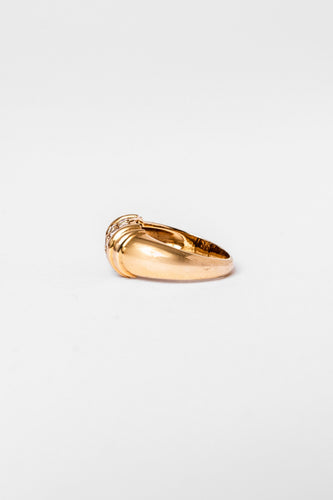 Bague 53 Bague Jonc en or jaune et diamants 58 Facettes