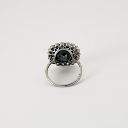 Bague 61 Bague Platine Saphir & Diamants 58 Facettes ALGU09