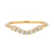 Bague 53 Bague Demi alliance Or jaune Diamant 58 Facettes 4098641RV