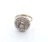 Bague 56 Anello - Anello en or blanc 18k et diamants 58 Facettes