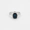 Bague 51 Bague or blanc saphir et diamants 58 Facettes LP976/13