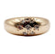Bague 47 Bague bombée dôme or rose diamants serti étoilé (circa 1940) 58 Facettes A05459