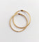 Bague 55.5 RARE Alliance jumelées victorienne or jaune 18k (circa 1872) antique 58 Facettes A06007
