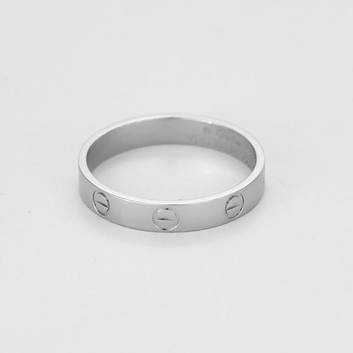 Bague 58 Cartier Bague Love Platine. Petit Modèle 58 Facettes 58FC28