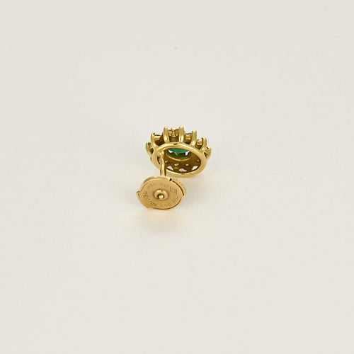 Boucles d'oreilles Boucles d'oreilles en Or jaune 18k Emeraude 58 Facettes CEC0442X2