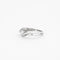 Bague 53 Bague joncs croisés or gris et diamant 58 Facettes GU44