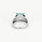 Bague 52.5 Bague or blanc, aigue marine et diamants 58 Facettes GU179