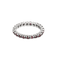 Bague 53 Alliance américaine en or blanc et rubis 58 Facettes CAN1473X2