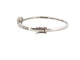 Bracelet bracelet jonc coeur serti 30 diamants 1.55ct t15 or blanc 18k 10gr 58 Facettes 267662