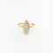Bague 53 Bague marquise en or jaune et diamants 58 Facettes 30057