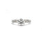 Bague 54 Solitaire accompagné - Or blanc et Diamant 1,27 cts 58 Facettes 250343R-120398R
