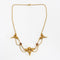 Collier Collier collerette or jaune, perles et rubis de synthèse 58 Facettes ROD3377