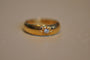 Bague 47.5 Bague vintage en or jaune pour petit doigt avec diamant 58 Facettes