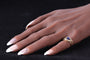 Bague 47 Bague de luxe vintage CARTIER avec saphir et diamants 58 Facettes 17342-0256