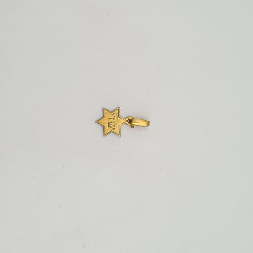 Pendentif Pendentif Étoile de David en or jaune 58 Facettes