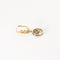 Boucles d'oreilles Boucles d'oreilles or jaune et gris ornées de diamants 58 Facettes GS7
