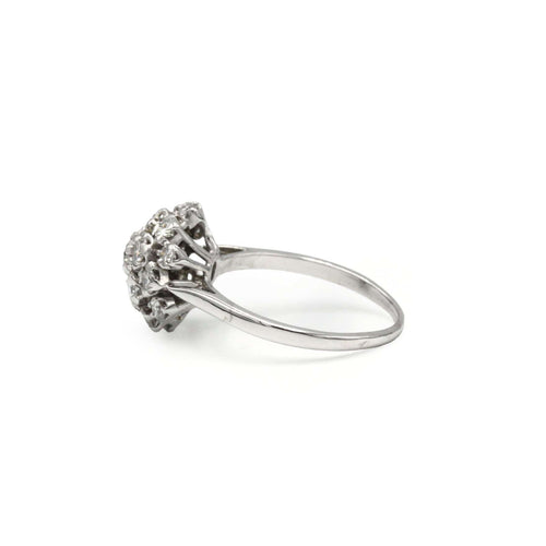 Bague Dôme - Or blanc & Diamants
