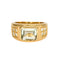 Bague 51 Bague jonc or jaune et aigue-marine 58 Facettes 240796