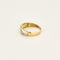 Bague 56 Bague jonc en or jaune, or gris et nacre 58 Facettes SAI0556