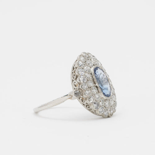 Bague 53 Bague pompadour 1930 58 Facettes
