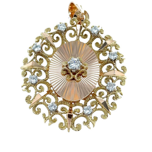 Pendentif Pendentif Deux Ors Et Diamants 58 Facettes RÉF 7088/13