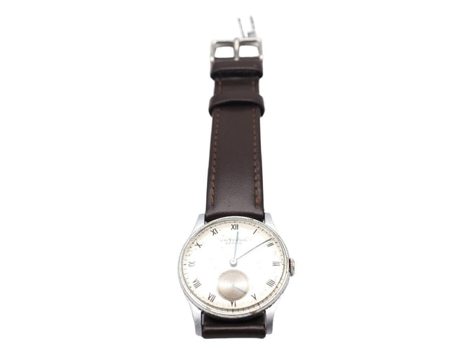 Montre Universal Genève - Montre bracelet cuir marron 58 Facettes