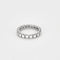 Bague 51.5 Alliance américaine en or blanc et diamants 58 Facettes COG04962