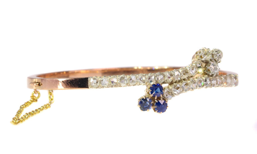 Bracelet Traverser les époques : la grandeur d'un bracelet en saphir victorien 58 Facettes 21182-0525