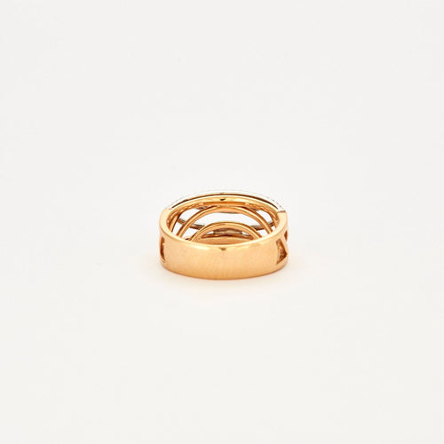 Bague 53 Bague croisée avec diamants 58 Facettes 2512