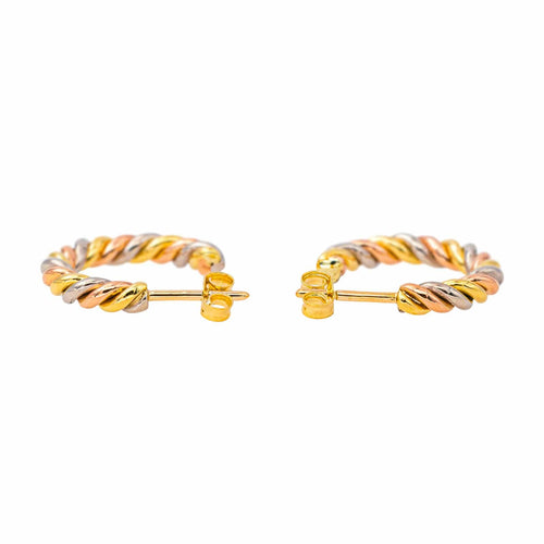 Boucles d'oreilles Boucles d'oreilles Demi créoles Or rose, Or jaune, Or blanc 58 Facettes 4153439CN