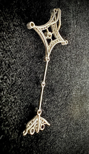Pendentif Pendentif en platine serti de 1 carat de diamants 58 Facettes