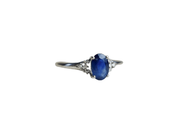 Bague 47 Bague Saphir Diamants 14K 58 Facettes 3759