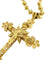 Pendentif Crucifix portugais traditionnel fabriqué à la main avec chaîne en or jaune 19 carats 58 Facettes