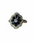 Bague Fleur or jaune, diamants, saphirs