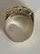 Bague 61 Bague Tank Or Jaune Platine Diamants 58 Facettes LOT 6129