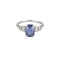 Bague 50 Bague en or gris, saphir et diamants 58 Facettes EVR25715