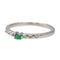 Bague 53 Bague Or blanc Emeraude, Diamant 58 Facettes 2898446CN