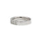 Bague 55 Demi alliance - Or blanc et diamants 58 Facettes 1084