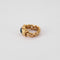 Bague 46.5 Bague chaîne en Or jaune & saphir 58 Facettes