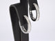 Boucles d'oreilles Boucles d'oreilles en or blanc avec diamants taille baguette 58 Facettes 2160
