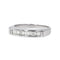Bague 53 Bague Demi alliance Or blanc Diamant 58 Facettes 4274093RV