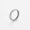 Bague 53 Alliance tour complet platine et diamants 58 Facettes ENG10229