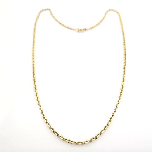 Collier Chaîne maille forçat or jaune 58 Facettes