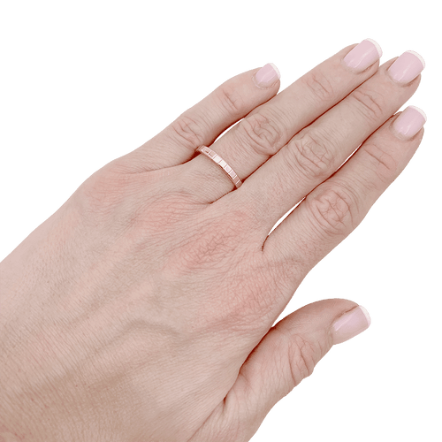 54 Bague Chopard "Ice Cube" or rose. 58 Facettes 34154