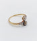 Bague 54 Bague toi et moi antique or jaune, platine et diamant 58 Facettes A05710